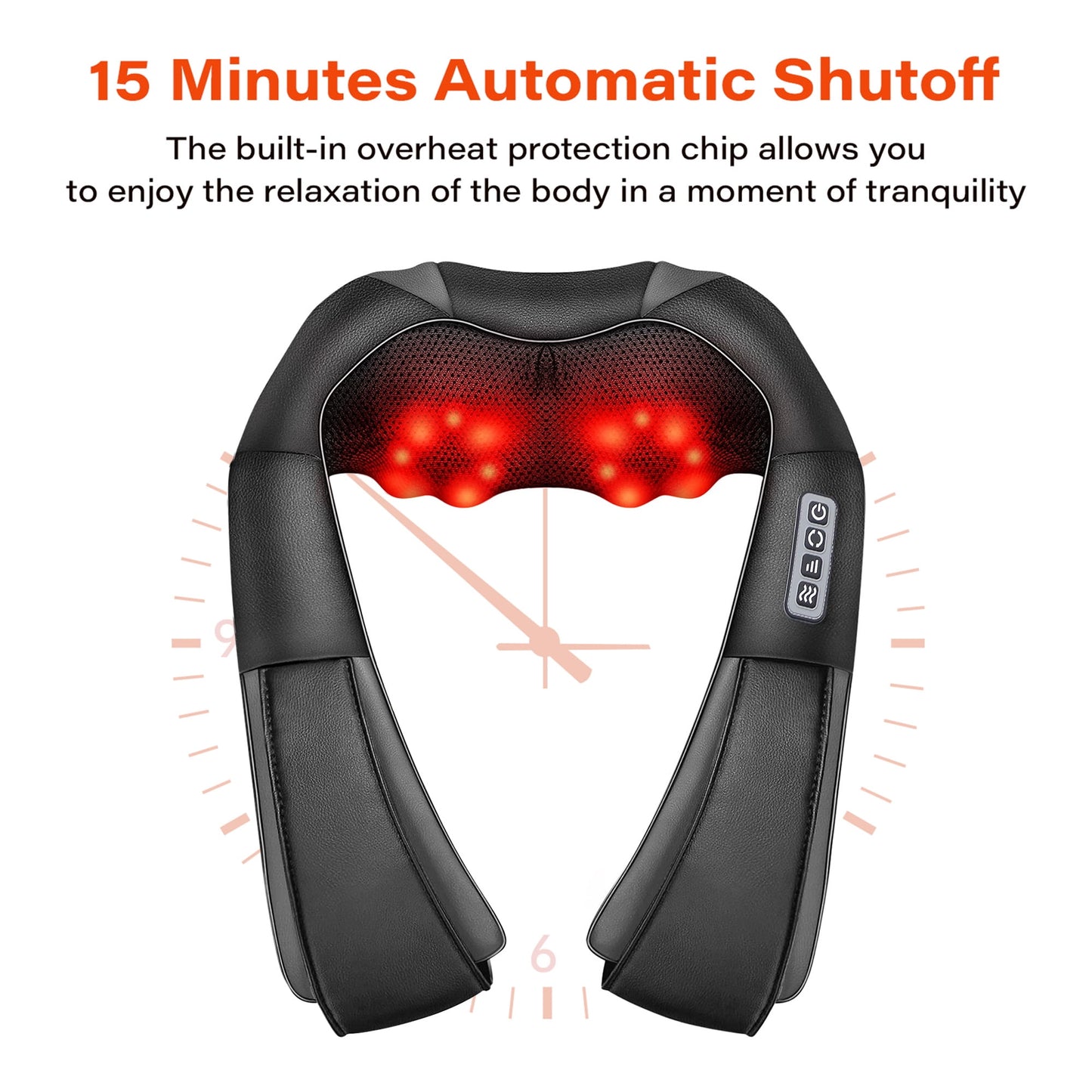 WERTYI Shiatsu Neck and Back Massager with Heat,Electric Deep 4D Tissue Massage for Body Muscle Pain Relief,Usb-Rechargeable Best Gifts for Men Women Home, Office, and Car