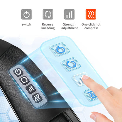 WERTYI Shiatsu Neck and Back Massager with Heat,Electric Deep 4D Tissue Massage for Body Muscle Pain Relief,Usb-Rechargeable Best Gifts for Men Women Home, Office, and Car